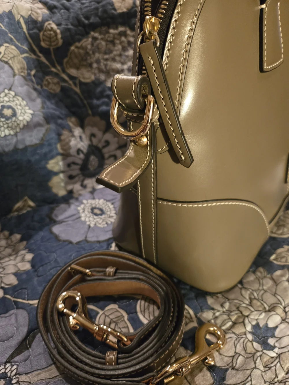 Dooney & Bourke Salleria Florentine Taupe Satchel - EPOC!
